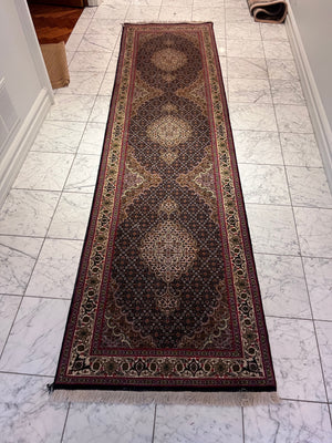 100% Wool Persian Tabriz Mahi Runner