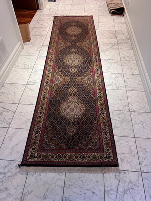 100% Wool Persian Tabriz Mahi Runner