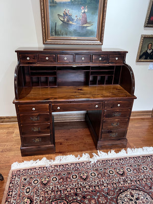 Vintage Ethan Allen Roll Top Desk