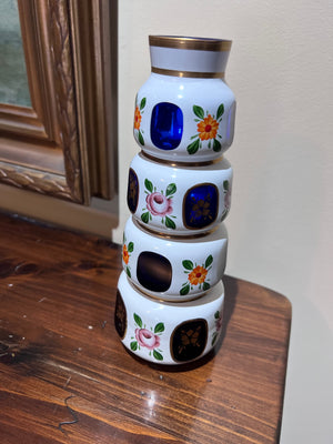 'Lausitzer Glas' Crystal Mouth-blown, Hand-Cut Vase