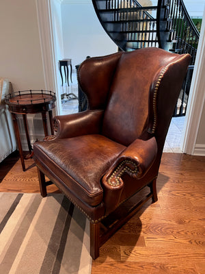 'Whittemore-Sherrill Limited' Brown Leather Armchair