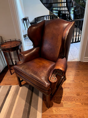 'Whittemore-Sherrill Limited' Brown Leather Armchair
