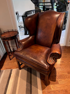 'Whittemore-Sherrill Limited' Brown Leather Armchair