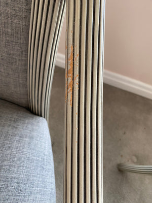 Pair of Grey Upholstered Armchairs
