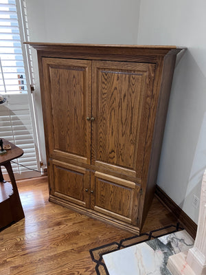 Oak Entertainment Cabinet