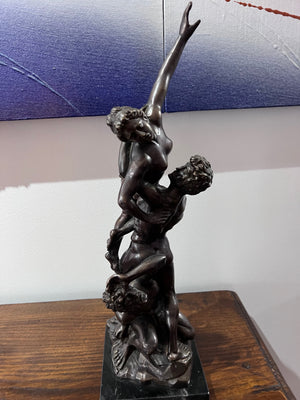 'The Rape of the Sabine Women' Bronze Sculpture by A. Santini