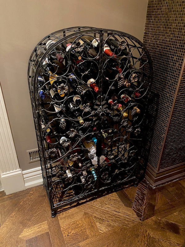 Metal Wine Cabinet/Rack, 50+ Bottles