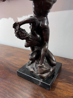 'The Rape of the Sabine Women' Bronze Sculpture by A. Santini