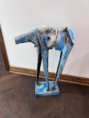 Ruben Zellermayer Painted Steel Sculpture- 'Abstract Elephant'