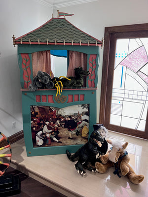 Custom Made Puppet Theatre with 'The Peasant Dance' Print
