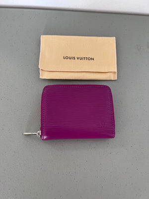 Louis Vuitton Mauve Epi Leather Zippy Coin Purse
