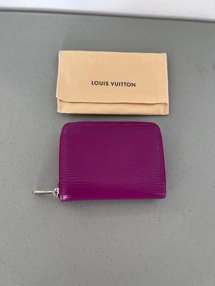 Louis Vuitton Mauve Epi Leather Zippy Coin Purse