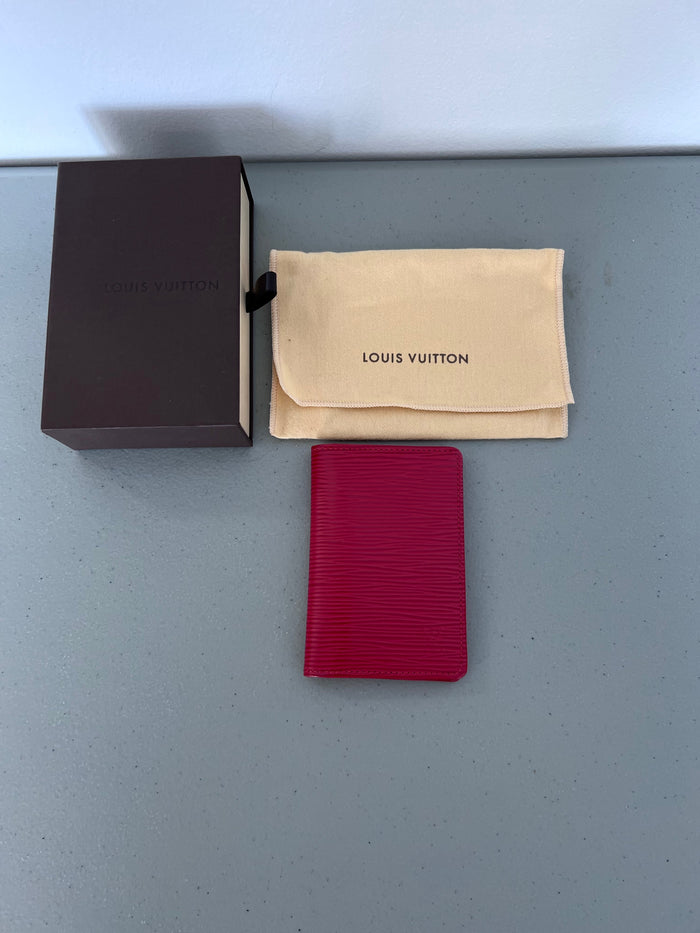 Louis Vuitton Red Epi Leather Bifold Wallet