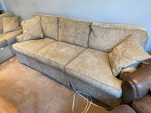 Beige Upholstered Sofa # 1