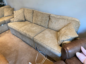 Beige Upholstered Sofa # 1