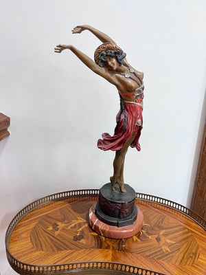 Claire Jeanne Roberte Colinet Bronze Sculpture- "Crimean Dancer""