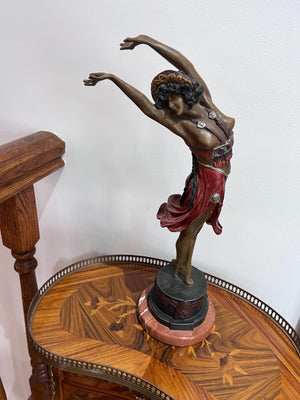 Claire Jeanne Roberte Colinet Bronze Sculpture- "Crimean Dancer""