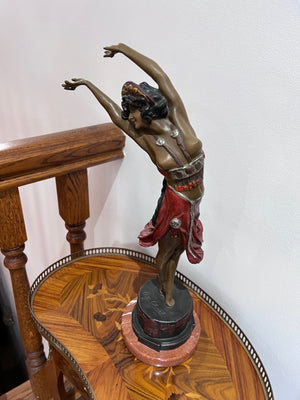 Claire Jeanne Roberte Colinet Bronze Sculpture- "Crimean Dancer""