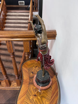 Claire Jeanne Roberte Colinet Bronze Sculpture- "Crimean Dancer""
