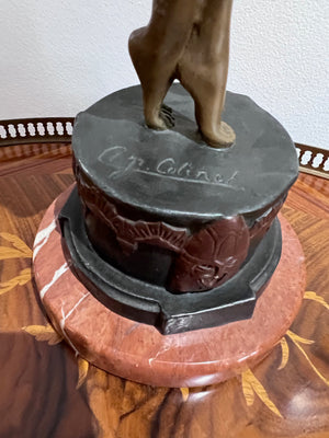 Claire Jeanne Roberte Colinet Bronze Sculpture- "Crimean Dancer""