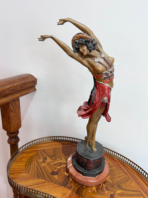 Claire Jeanne Roberte Colinet Bronze Sculpture- "Crimean Dancer""