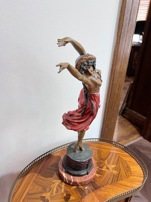 Claire Jeanne Roberte Colinet Bronze Sculpture- "Crimean Dancer""