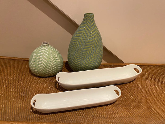 Crate & Barrel Vase/Dish Lot