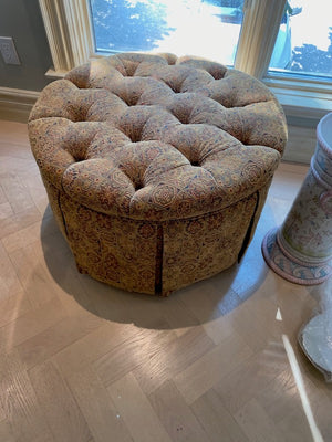Round Tufted Ottoman