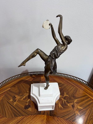 Bronze Sculpture- "Dancer Playing Tambourine"