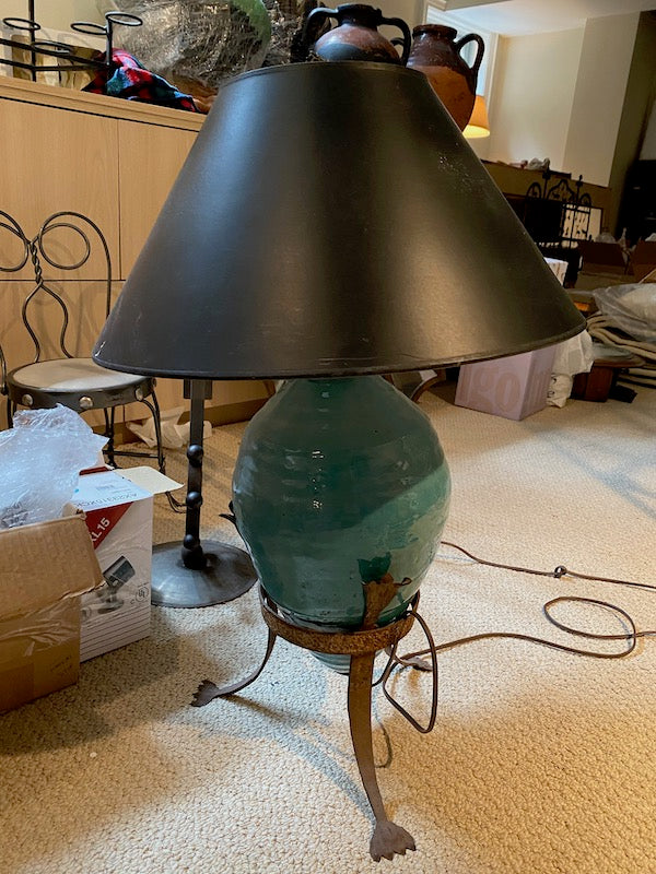 Vintage Blue Table Lamp