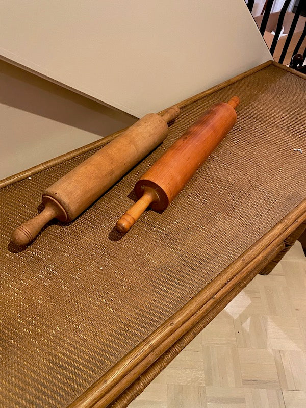 2 Vintage Wood Rolling Pins