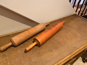 2 Vintage Wood Rolling Pins