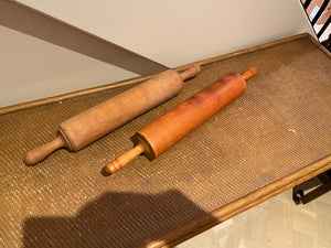 2 Vintage Wood Rolling Pins
