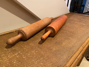 2 Vintage Wood Rolling Pins