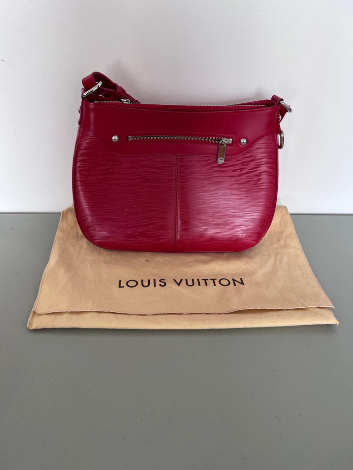 Louis Vuitton Red Epi Leather Turenne GM Handbag
