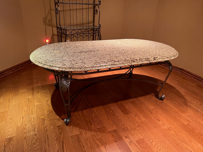 Custom Made Granite Top Kitchen/Dining Table