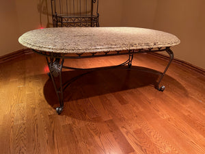 Custom Made Granite Top Kitchen/Dining Table
