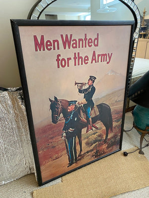 "Men Wanted for the Army" Framed Poster