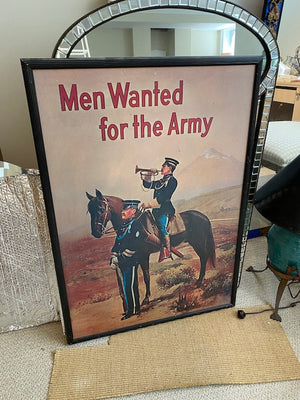 "Men Wanted for the Army" Framed Poster