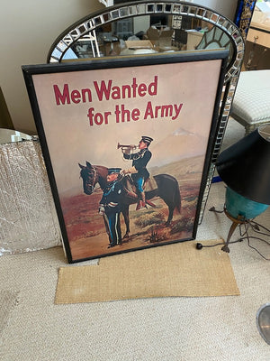 "Men Wanted for the Army" Framed Poster