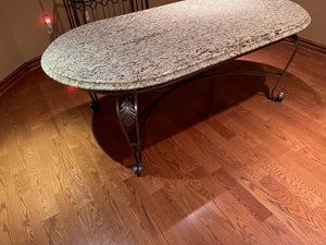Custom Made Granite Top Kitchen/Dining Table