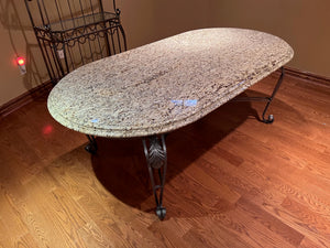 Custom Made Granite Top Kitchen/Dining Table