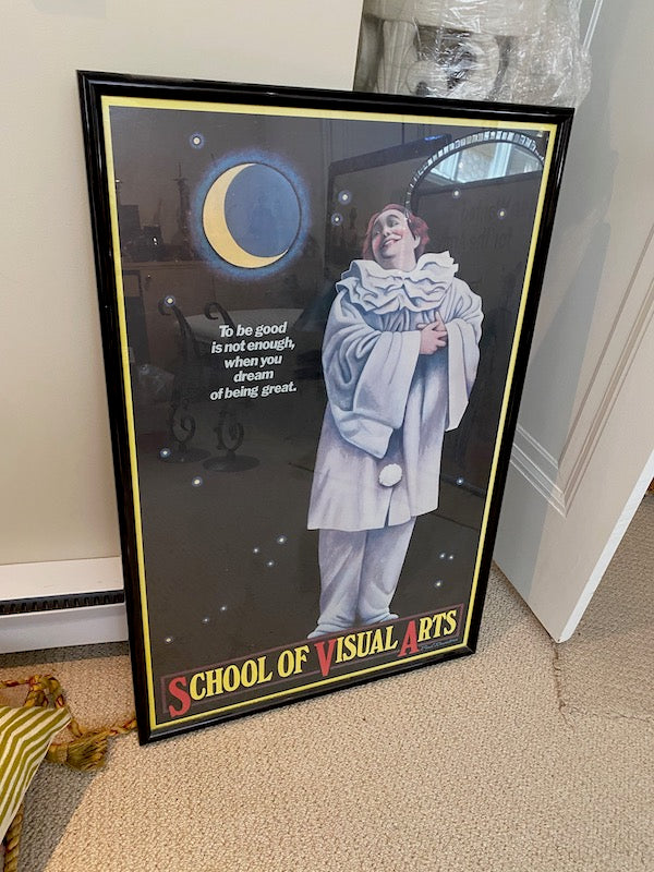 "School of Visual Arts" Framed Poster- Signed by Paul Davis 1978