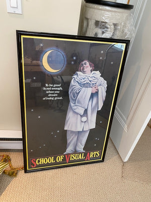 "School of Visual Arts" Framed Poster- Signed by Paul Davis 1978