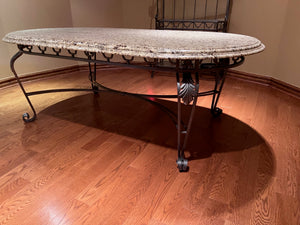 Custom Made Granite Top Kitchen/Dining Table