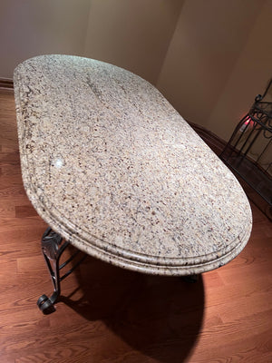 Custom Made Granite Top Kitchen/Dining Table