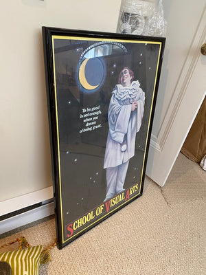 "School of Visual Arts" Framed Poster- Signed by Paul Davis 1978