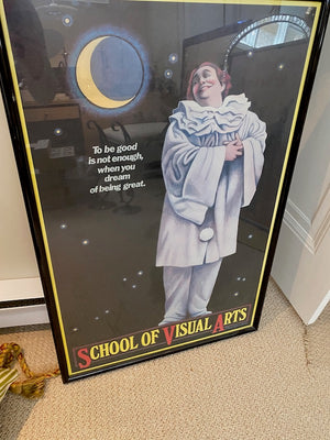 "School of Visual Arts" Framed Poster- Signed by Paul Davis 1978