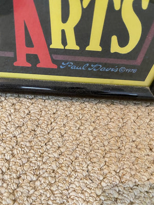 "School of Visual Arts" Framed Poster- Signed by Paul Davis 1978