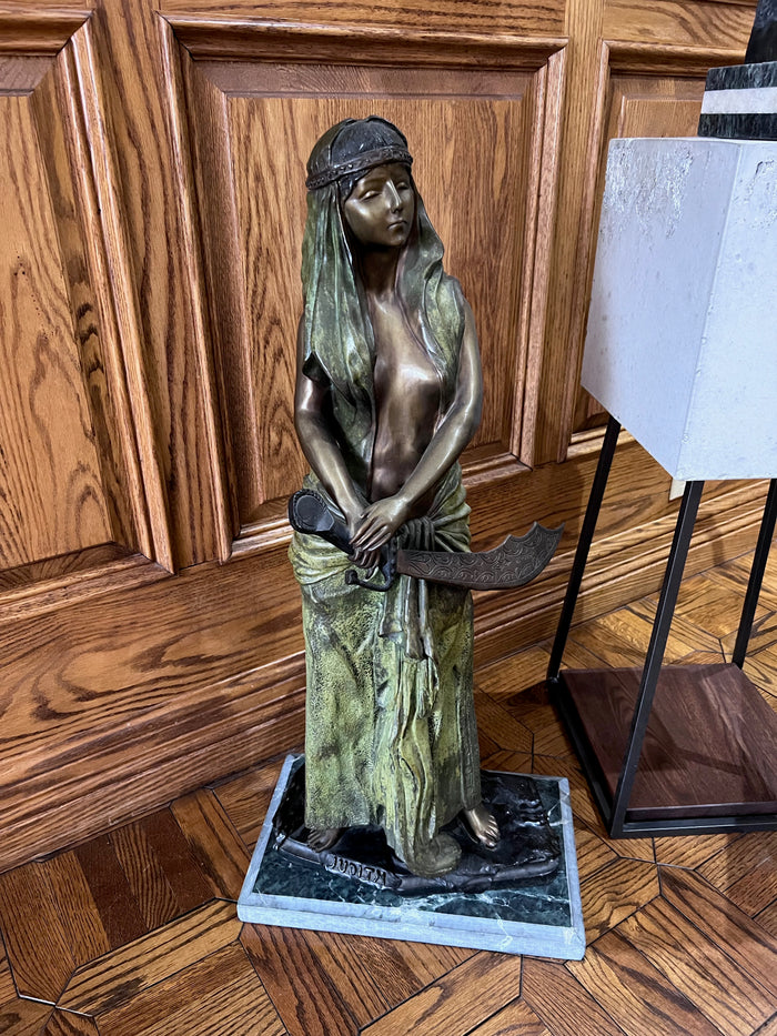 Emmanuel Villanis Bronze Sculpture- "Judith"- 30"h